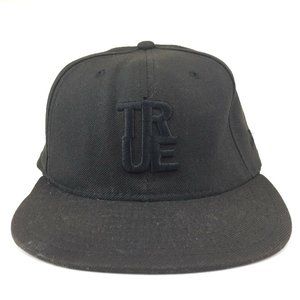 TRUE SF 7 1/4 Fitted Hat Cap Black